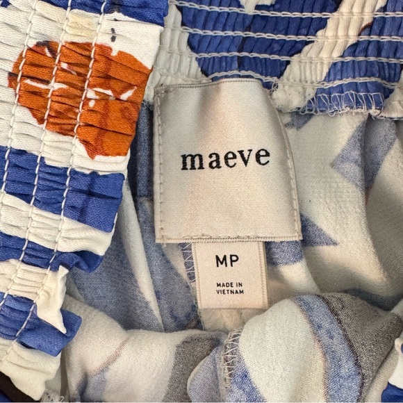 Anthro Maeve Saria Smocked Wide-Leg Pants MP - Picture 4 of 13